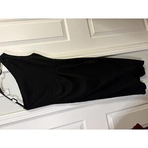 Prettygarden Women's Black One Shoulder Dress, Size S 274